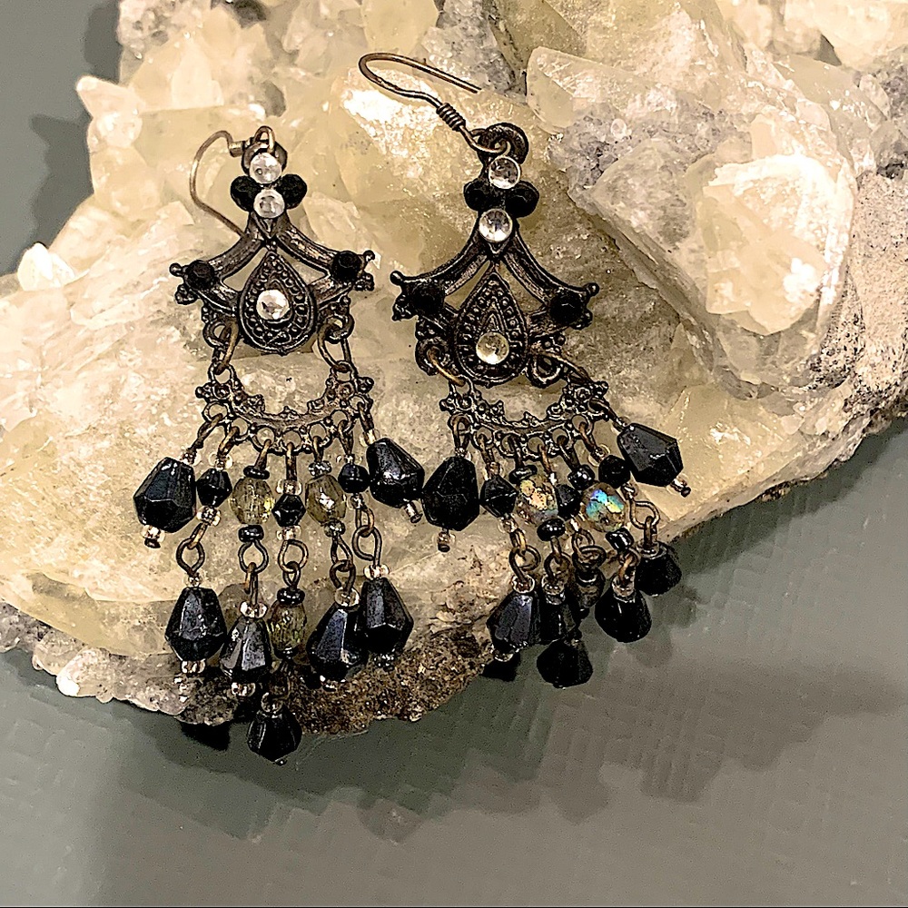 VINTAGE DANGLE EARRINGS/ Pierced Earrings w just enough sparkle to wear daily